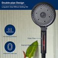 thumbnail image 3 of Enkey 3 Modes Handheld High Pressure Showerhead，With 1.5M Hose and Adjustable Bracket,Black, 3 of 6