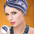 thumbnail image 3 of Gorros de quimio de suave para mujer, gorro elástico con estampado musulmán, para cabeza, para cabeza, , t marino Macarena Sombrero Turbante Étnico, 3 of 7