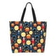 thumbnail image 1 of Balery Colorful Astronomy Bolsa Tote Estilo Estético con Cremalleras, Bolsa de Hombro, Bolsa de Compras Grande y Plegable, 1 of 8