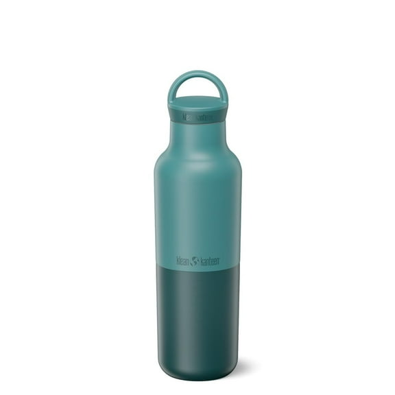 Klean Kanteen Rise Classic Insulated Water Bottle - Keep Drinks Cold for 65 Hours - Stainless Steel - Insulated Water Bottle - Leak & Sweat-Proof - Arch Loop Cap - 20 oz - Brittany Blue