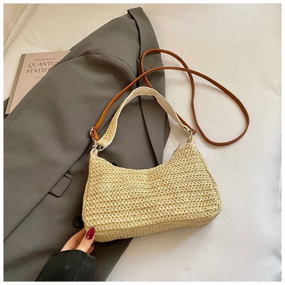 Beach Bags for Women - Straw Bag Tote Bags Casual Boho Large Summer Crossbody Shoulder Handbags Purse
