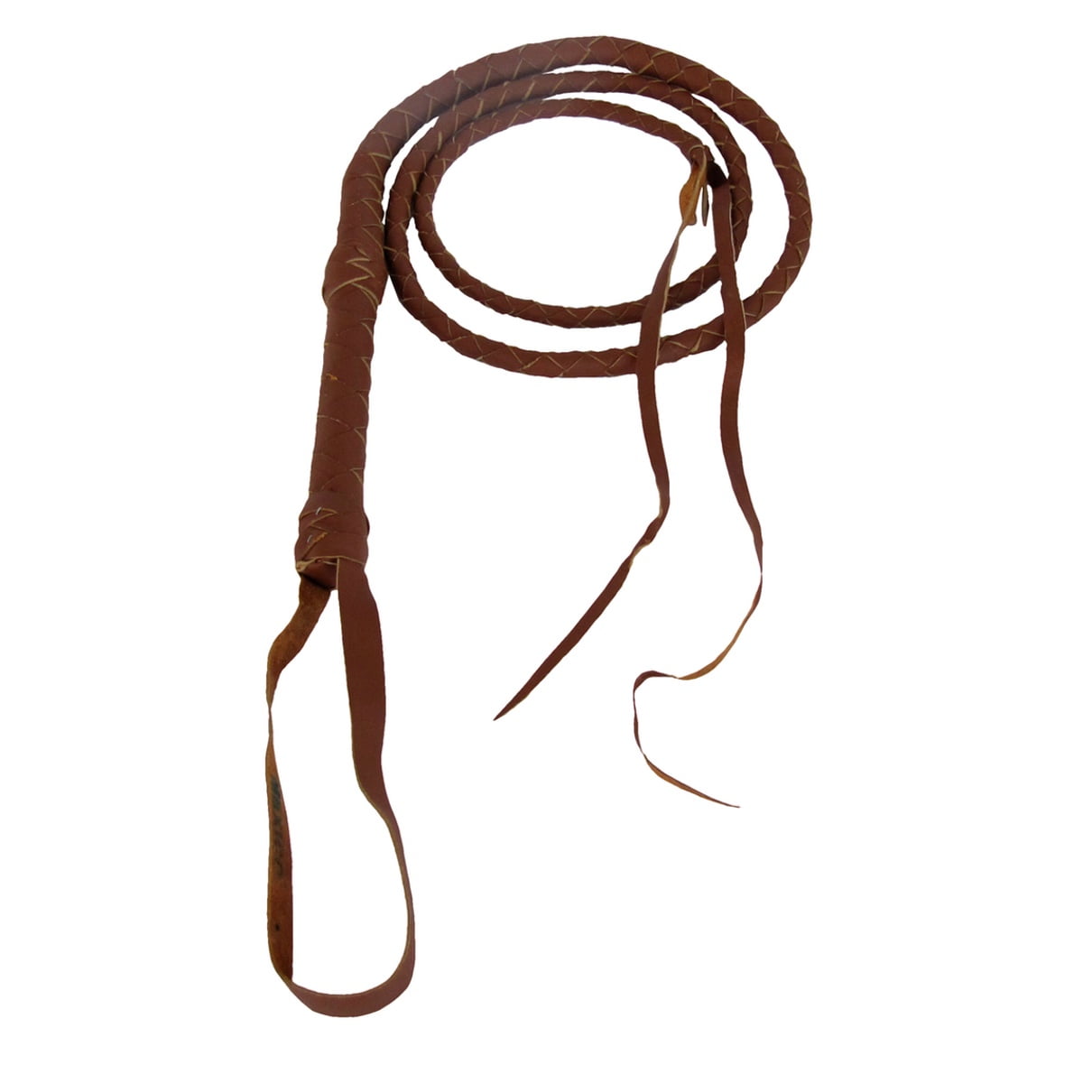Cow Hide Stock Whip  Genuine Leather Stock Whip Brown 