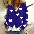 thumbnail image 1 of Puntoco Chaqueta Informal Con Botones Y Estampado De Moda Para Mujer, 1 of 4