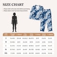 thumbnail image 4 of Balery Flower Conjunto de Pijama con Estampado para Mujer, Conjunto de Dos Piezas con Manga Larga, Ropa de Dormir Suave con Bolsillos, Pijamas Cómodos-X-Large, 4 of 7