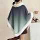 thumbnail image 3 of Chales de mujer con cuello grueso estampado, ropa cálida para el hogar, chal sin mangas con pelusa, tops de poliéster para mujer, 3 of 5