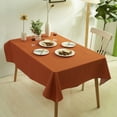 thumbnail image 2 of Knubmt Waterproof Tablecloth Rectangle Table Cloth Linen Washable Decorative Fabric Table Cover for Dining, Party, Banquet, 47x63 inch, 2 of 8