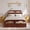 Espresso, variant on IdealHouse Twin Bed Frame with Storage Headboard & Footboard - Low Profile Wood Platform Bed, Sturdy Wood Slats, No Box Spring Needed, Walnut