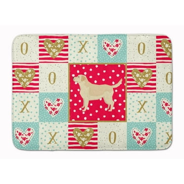 Labrador Retriever Love Machine Washable Memory Foam Mat