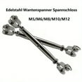 thumbnail image 6 of M5 M6 M8 M10 M12 Stainless (304)  Steel Turnbuckle Jaw Wire Rope Fork Rigging Screw Bottle Hardware Rigging Screw, 6 of 8