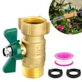 thumbnail image 6 of 3/4'' Heavy-Duty Garden Hose Ball Valve: Full-Flow (No Restricted Flow) Water Hose Shut Off Valve, Solid Brass Construction with 360 Degree Rotatable Swivel Joint, 6 of 9