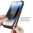 thumbnail image 5 of Dteck for Apple iPhone 15 Plus Shockproof Case, Military Grade Drop Tested Translucent with Screen Protector, Slim Protective Matte Hard Clear Back & Soft Edge Cover Phone Case, Darkblue, 5 of 6