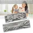 thumbnail image 6 of Dido Mother-child Headbands Knotted Baby and Mommy Bandeaux Pleuche Elastic Bowknot Headwraps, 6 of 9