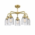 thumbnail image 2 of Innovations Lighting - Bell - 5 Light Stem Hung Chandelier In Art Deco, 2 of 2