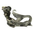 thumbnail image 6 of Nautical Aged Bronze Resin Seductive Mermaid Siren With Fishnets Figurine 7"L, 6 of 9