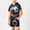 Navy-10, variant on Sentuca Boys Outfit Sets Short Sleeve Graphic Tees Hooded and Shorts Summer Outfits Kids Clothes Size 9-10 Years
