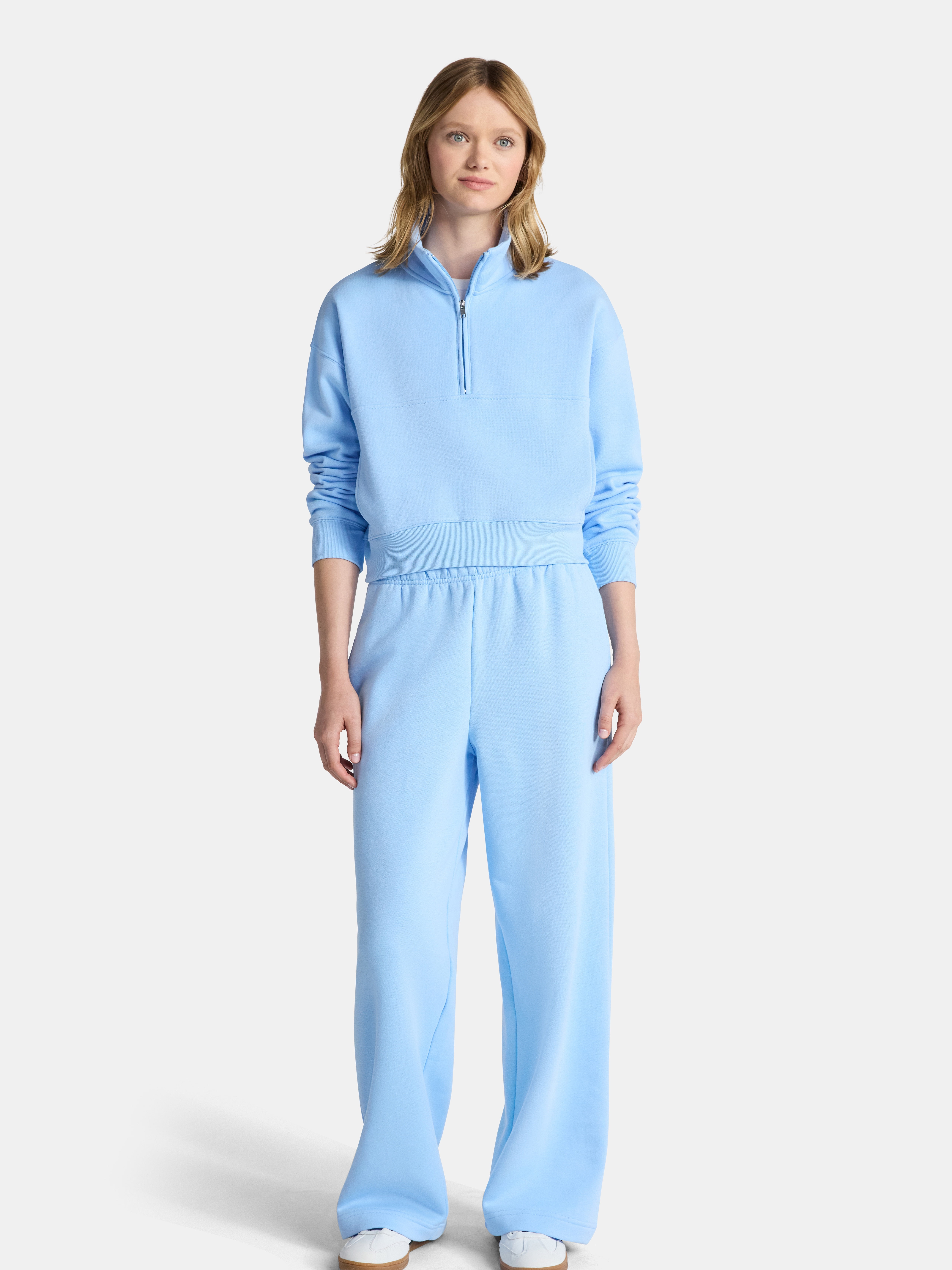 No Boundaries Fleece Half Zip Pullover, Women's