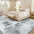 thumbnail image 3 of Modern Abstract Area Rugs for Living Room, x Non Slip Machine Washable Rug, Lightweight Low Pile Floor Carpet for Bedroom, Dining Room, Nursery, Home Office, Entryway Rugs, Grey, 3 of 9