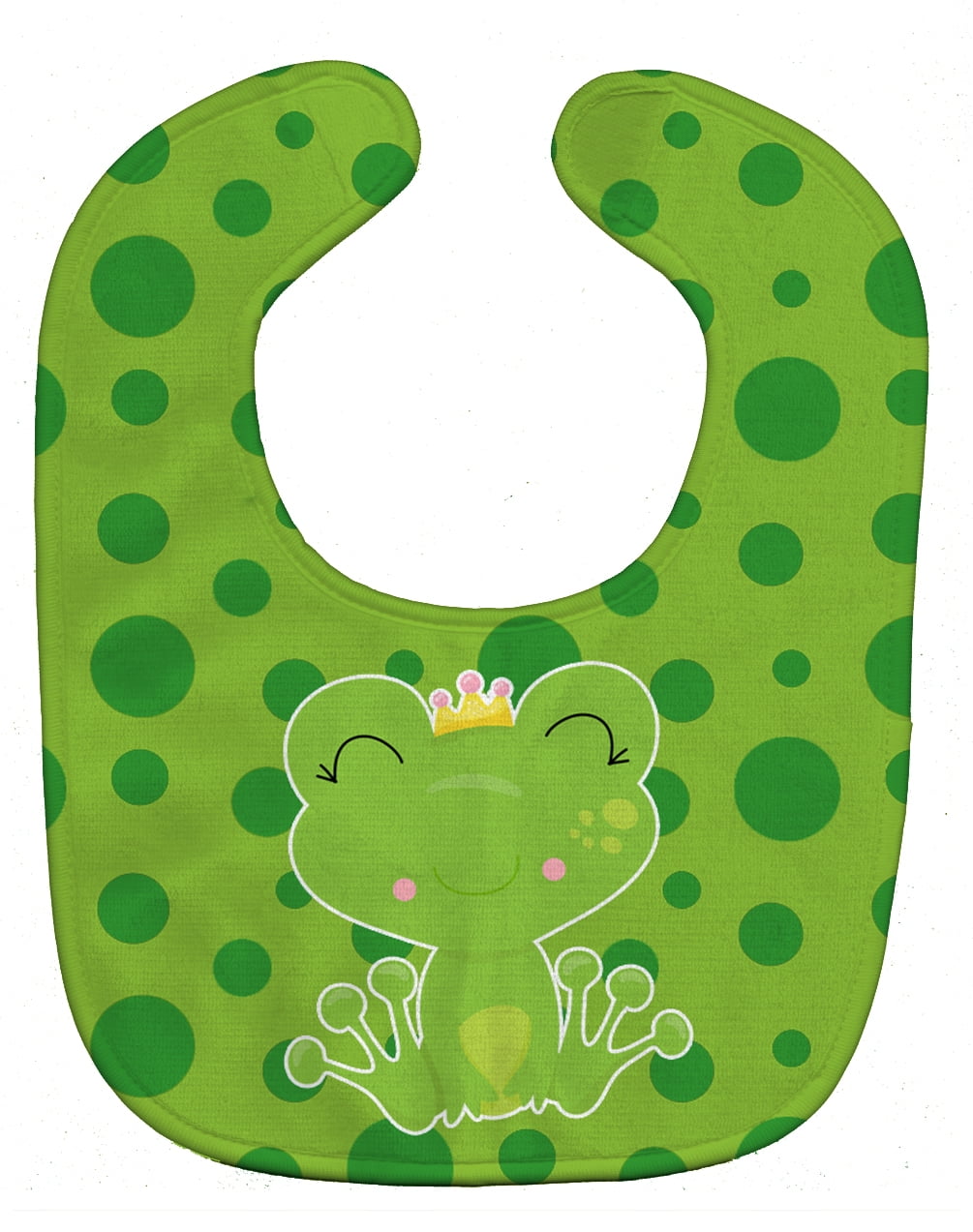 Caroline's Treasures Baby Bib, Frog Prince, Green
