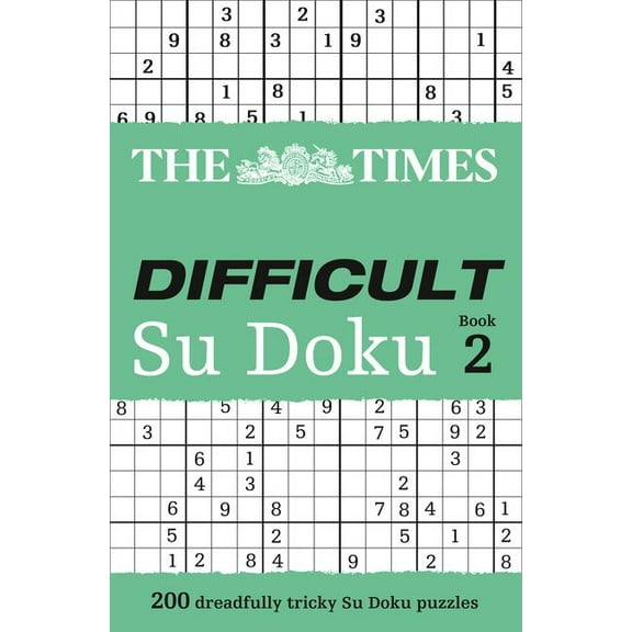 Times Su Doku The Times Difficult Su Doku Book 2, (Paperback)