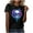 Black#14, variant on Tnhcen Women's Summer Short Sleeve Crewneck T-Shirt - Neutral Cool Casual Basics Cool Versatile Cotton Tees Plus Size S-2XL Breathable Tops