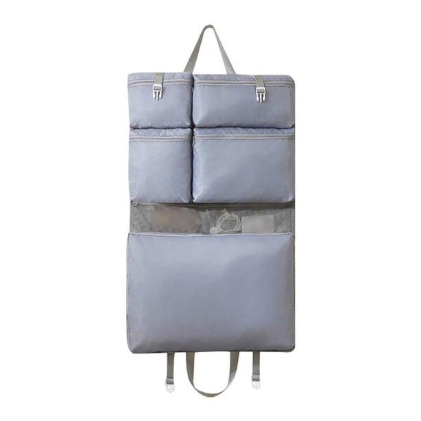 Organizador textil para el hogar. Bolsa versátil con compartimentos para ropa y accesorios. Diseño colgante que ahorra espacio para uso en interiores y exteriores.