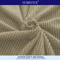 thumbnail image 4 of 2024 Solid Print Polyester Loveseat Slipcover  Chocolate, 4 of 6