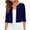 Blue-cardigan for women, variant on Womens 3/4 Sleeve Cropped Bolero Shrug Lightweight Open Front Cardigan Sweater