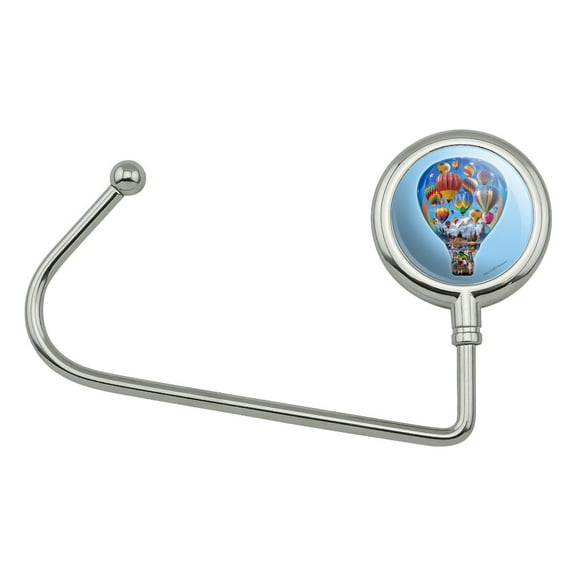 Hot Air Balloons in Balloon Purse Bag Hanger Holder Hook