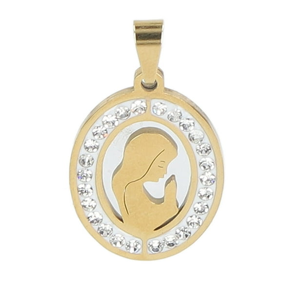 Virgin Mary Jewelry, Detachable Virgin Pendant Comfortable For Home For Men Women Golden
