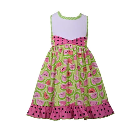 - Bonnie Jean Girls Watermelon Racerback Sundress 4