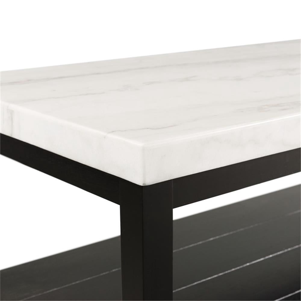 Belen Kox Evie White Marble Rectangle Coffee Table