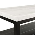 thumbnail image 5 of Picket House Furnishings Evie Wood Frame & Marble Top Console Table-White/Black, 5 of 10