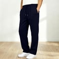 thumbnail image 2 of CONZONE Kids Boys Uniform Sweatpants Straight Leg Sweat Pants for Child Elastic Waist Drawstring Back To School Fall Winter Athletic Jogger Pants with Pockets, 2 of 8