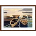thumbnail image 2 of Art.com Sunset Marina Art Print by Stevens Allayn, Brown Frame Wall Art, 23" x 17", 2 of 5