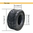 thumbnail image 5 of ATV UTV All-Terrain Tires 25X8.00-12 Set of 2, 6-PR, Rim 12X6.5, OD 25in, SW 8in, Max Load 550Lbs, LCI/SI 60L, Tubeless, 5 of 7