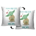 thumbnail image 2 of Star Wars Yoda Best Mom Lucasfilms Pillow, 18 x 18 inches, 2 of 3