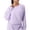 #073-Purple, variant on Craaazy Casual Womens Waffle Knit Sweatshirt Crew Neck Raglan Sleeve Loose Fit Top for Sports and Daily Wear Gifts