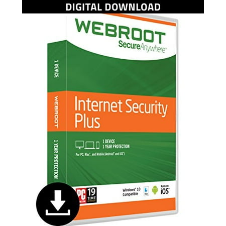 Webroot Internet Security Plus + Antivirus 2017 | PC | 3 Device | 1
