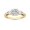 Yellow Gold, variant on 1 to 5 Carat (ctw) Round,Pear Cut LAB GROWN Diamond Three Stone Engagement Ring (Color D-E Clarity VS1-VS2) Platinum 1 Carat Size-4