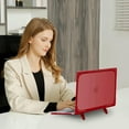 thumbnail image 6 of Mosiso Case for MacBook Air 13.6 inch Case 2025-2022 M4 A3240 M3 A3113 M2 A2681, Heavy Duty Hard Shell with Fold Kickstand&Keyboard Cover&Screen Film, Red, 6 of 8