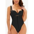 thumbnail image 1 of Full Size Adjustable Strap Zip-Up Shaping Bodysuit, 1 of 15