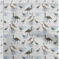 thumbnail image 3 of Soimoi Bird Printed, Poly Canvas Fabric Decor Sewing Fabric By The Yard- 56 Inch WideDecorative Fabric For Curtains Tote bags-White, 3 of 5