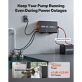 thumbnail image 2 of VEVOR 2500W Sump Pump Battery Backup System, LCD Display, Auto Switches to Battery Inverter Power for Sump Pump, Pure Sine Wave, Batteries Not Included, 2 of 9