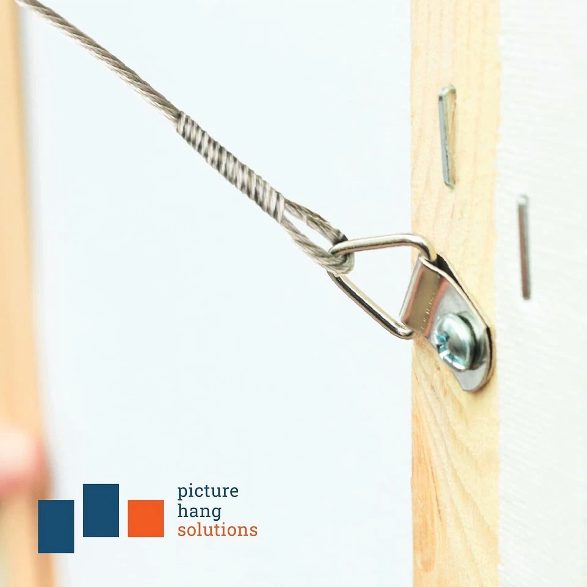 10Pcs Small D-Ring Picture Hangers With Screws Frame Triangle Ring Hanger