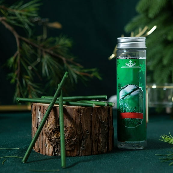 Scented Ornaments, Spiced Pine Cones, Fresh Christmas Tree Fragrance, 6 Ornaments and Hooks, Winter Fir, 6 Count/Bottle
