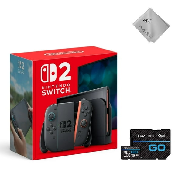 NEW TEC Nintendo Switch 2 Console Bundle – Includes 256GB microSD Card for Expanded Storage | Hybrid Gaming System with Joy-Con Controllers, TV Dock, and Handheld Mode