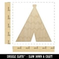 thumbnail image 2 of Tipi Teepee Wood Shape Unfinished Piece Cutout Craft DIY Projects - 4.70 Inch Size - 1/4 Inch Thick, 2 of 7