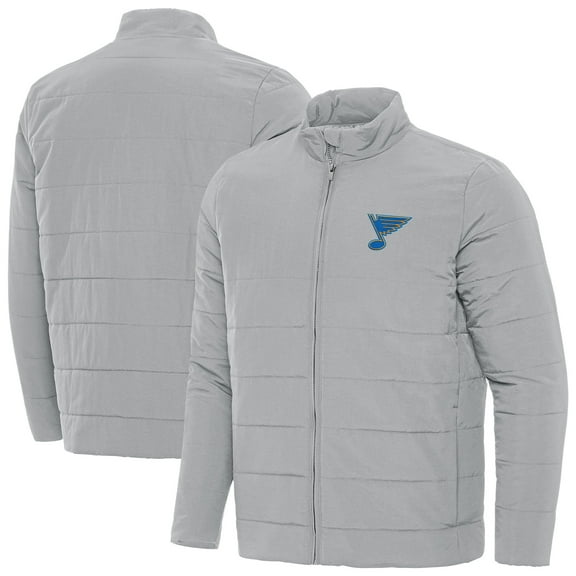 Men's Antigua Gray St. Louis Blues Swelter Full-Zip Jacket