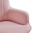 thumbnail image 4 of Alden Design Upholstered Fabric Modern Accent Chair, Pink, 4 of 6