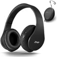 thumbnail image 1 of Auriculares Inalámbricos Bluetooth ZIHNIC Over-Ear Con Bajos Profundos, plegables, Con Cable, Micrófono incorporado, negro, 1 of 2